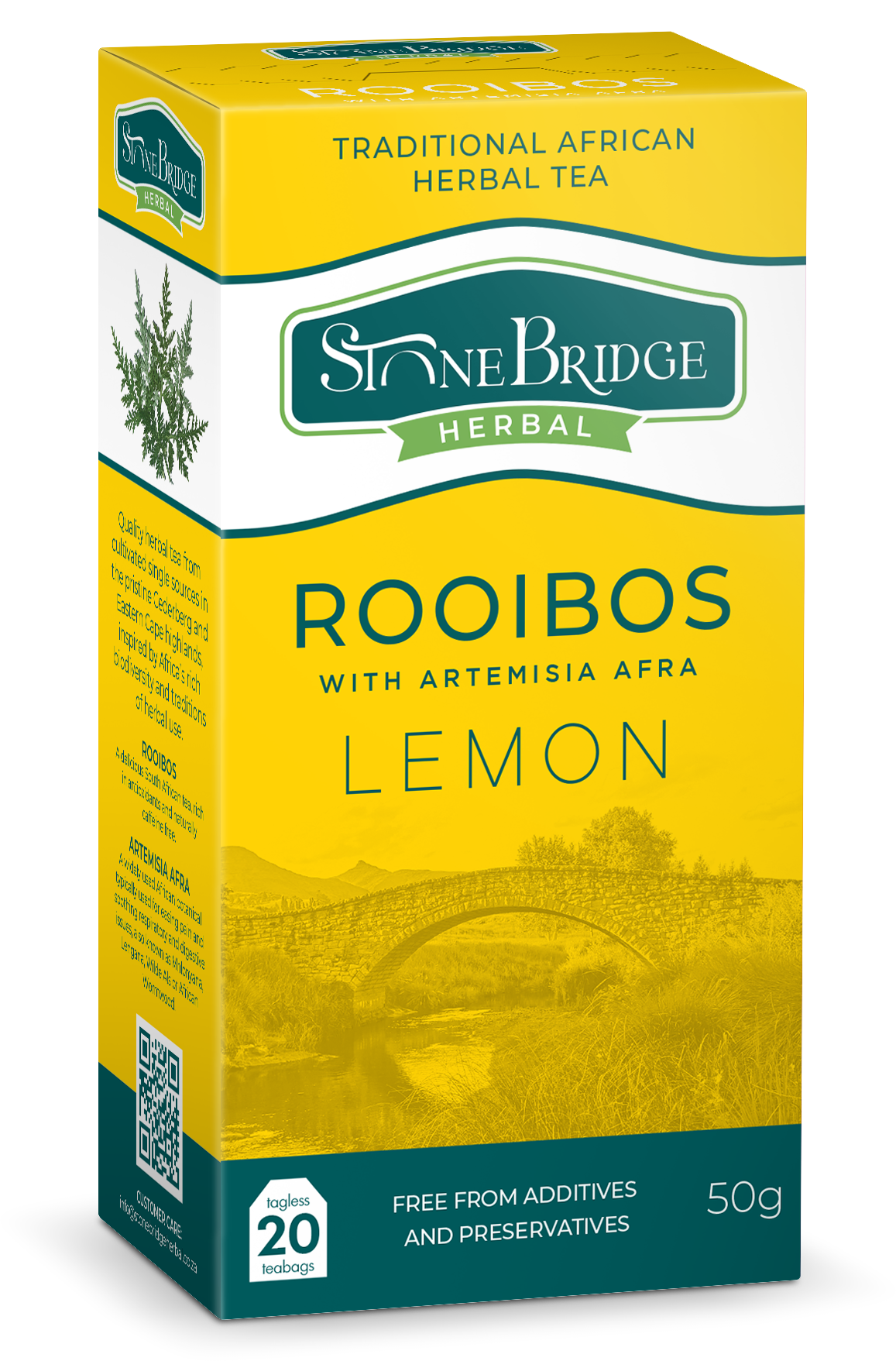 Stone Bridge Herbal Rooibos with Artemisia Afra: Lemon
