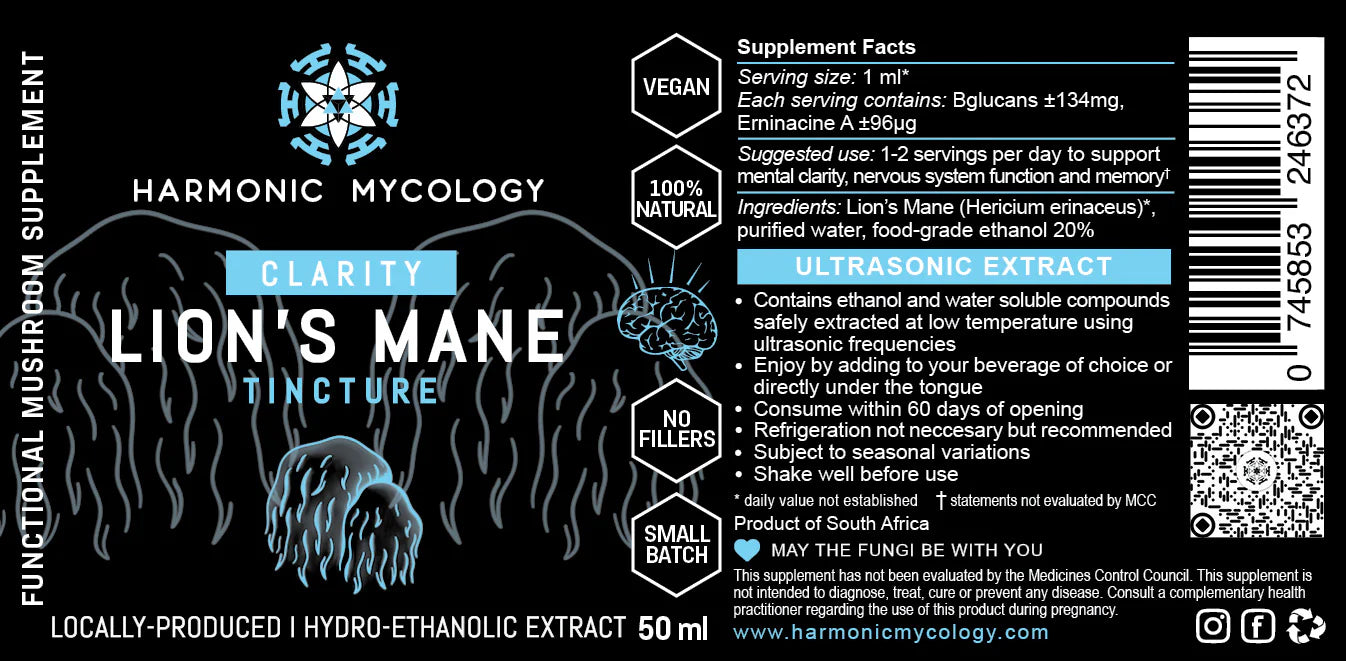 Harmonic Mycology - Lion's Mane extract (50ml)