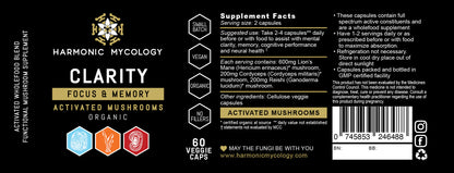 Clarity - Harmonic Mycology Capsule Blend