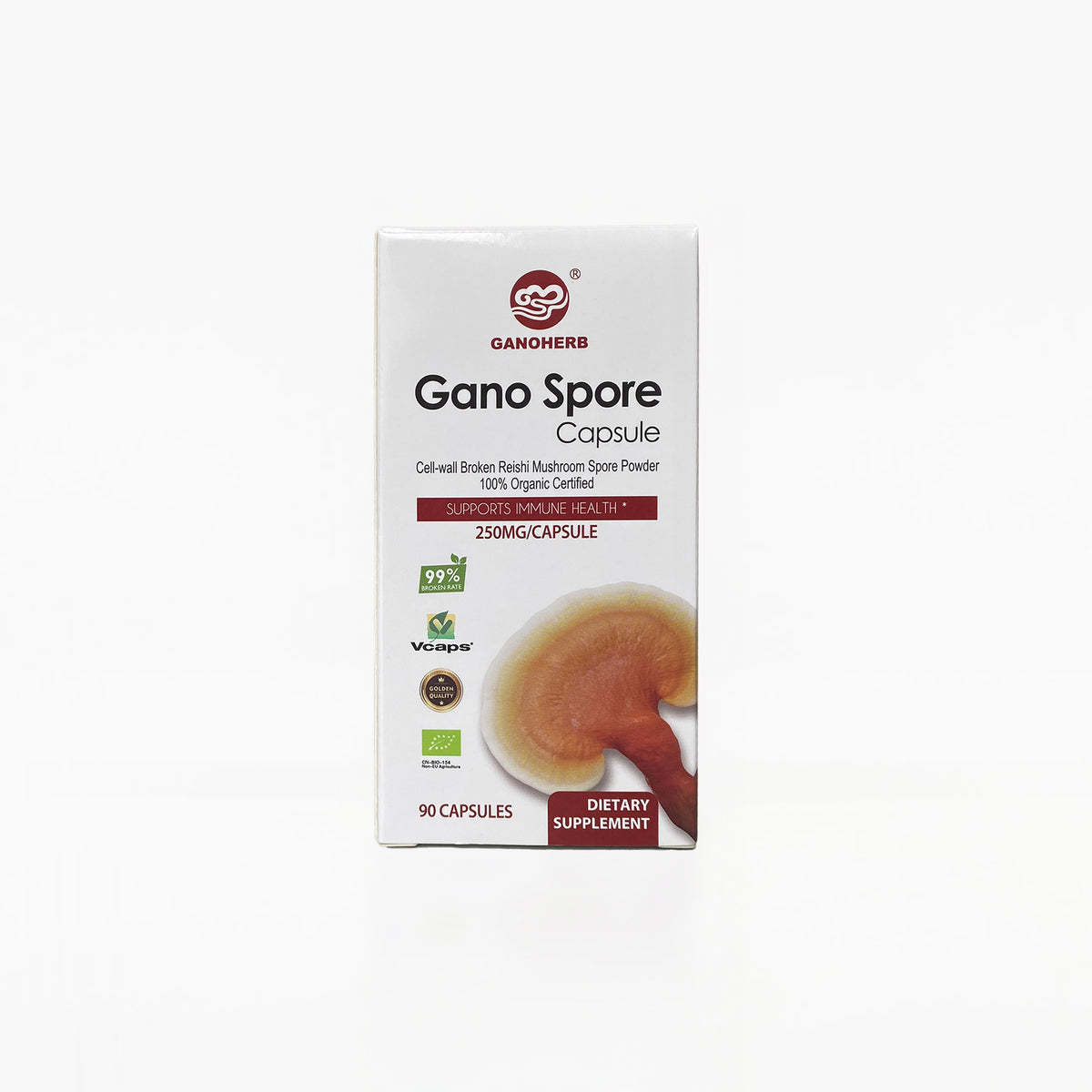 GANOHERB Organic Reishi Mushroom Spore Oil, Ganoderma Lucidum 30 Softgel GANOHERB Organic Reishi Mushroom Spore Oil, Ganoderma Lucidum 30 Softgel