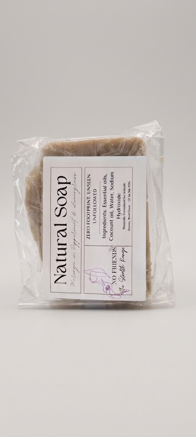 No Friends. Natural Soap (Peppermint and Moringa)